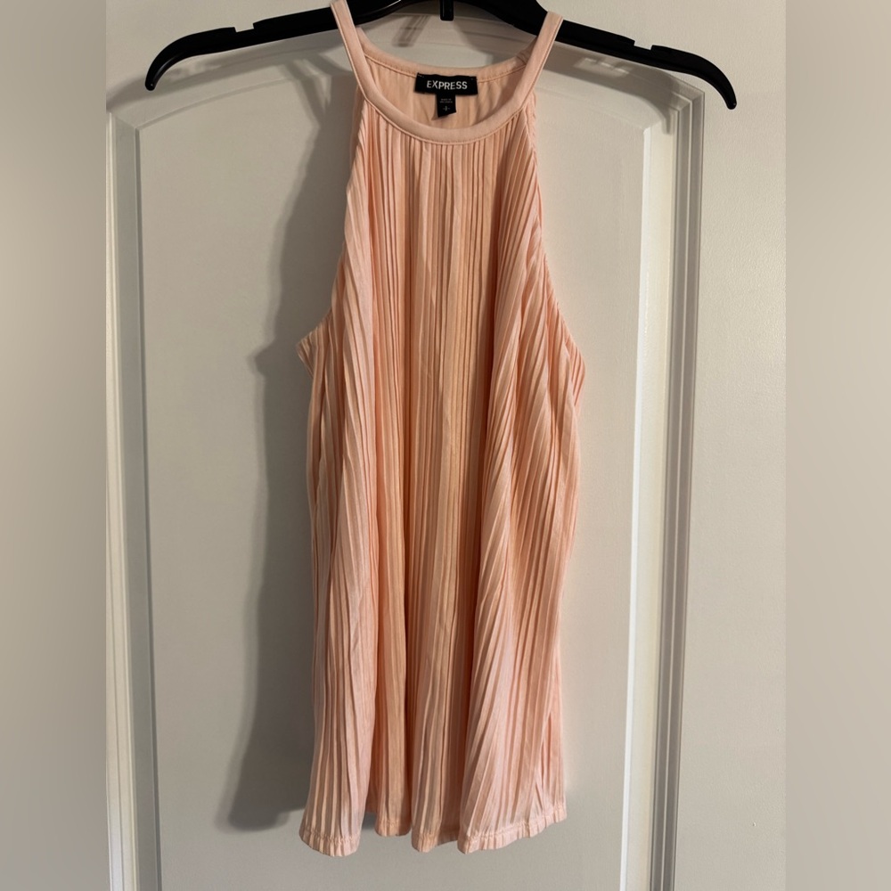 Express Pleated Peach Tank Top- NWOT